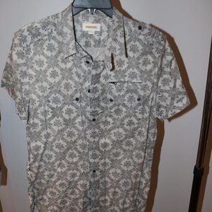 Diesel M Short Sleeve Button Shirt Casual